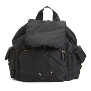 Tommy Bahama Black Nylon Puffer Lightweight Travel Backpack NWT